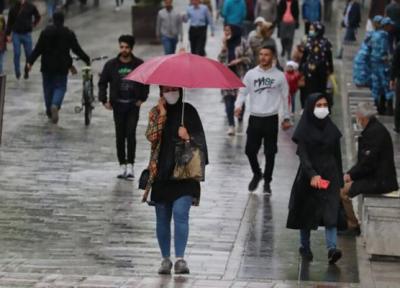 تهران بارانی شد ، تهرانی ها 3 روز دمای زیر صفر را تجربه می نمایند ، کجای تهران برفی شد؟